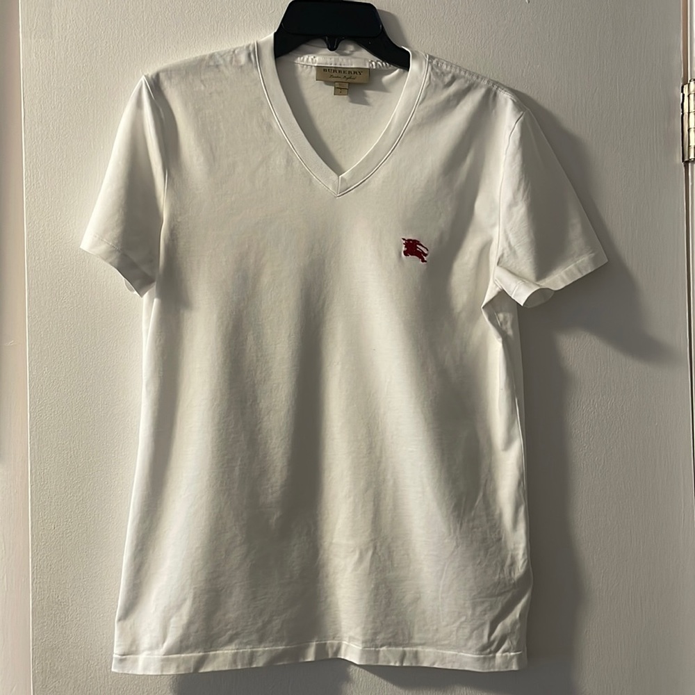 Burberry V-Neck T-Shirt